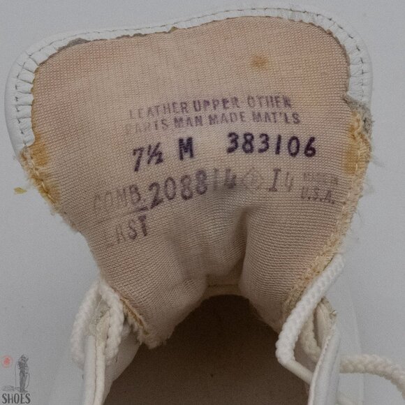 Nurse Mates Vintage White Leather Mid Top - Women's Size 7.5 - Picture 10 of 13